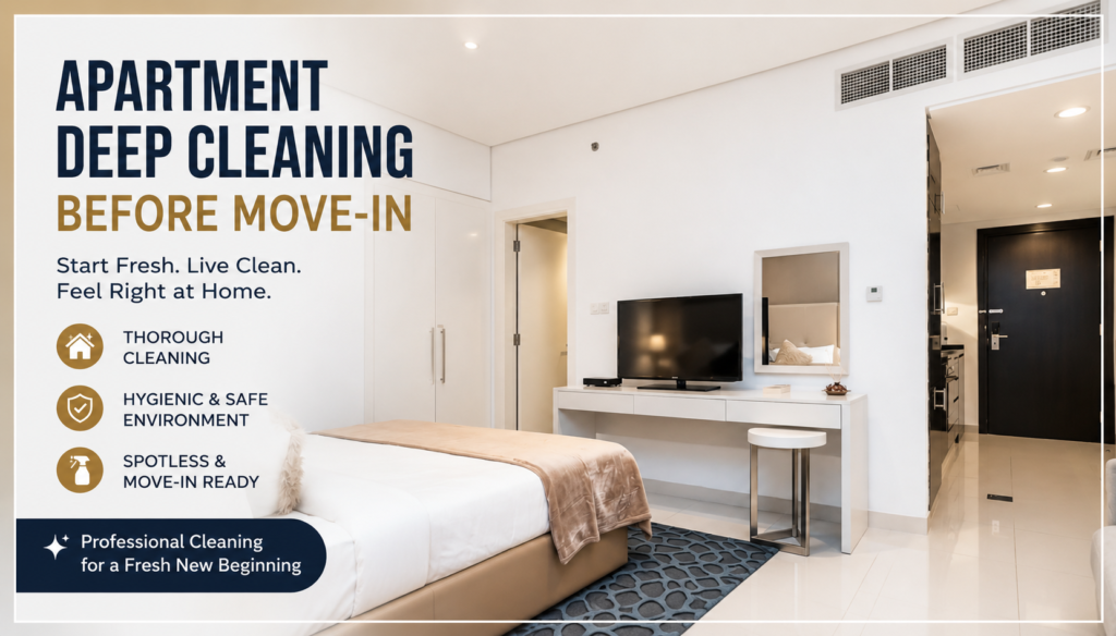 How to Deep Clean an Apartment Before Moving in Dubai