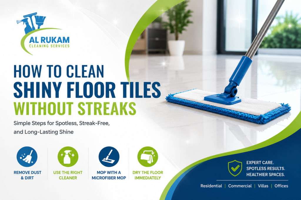 How to Clean Shiny Floor Tiles Without Streaks