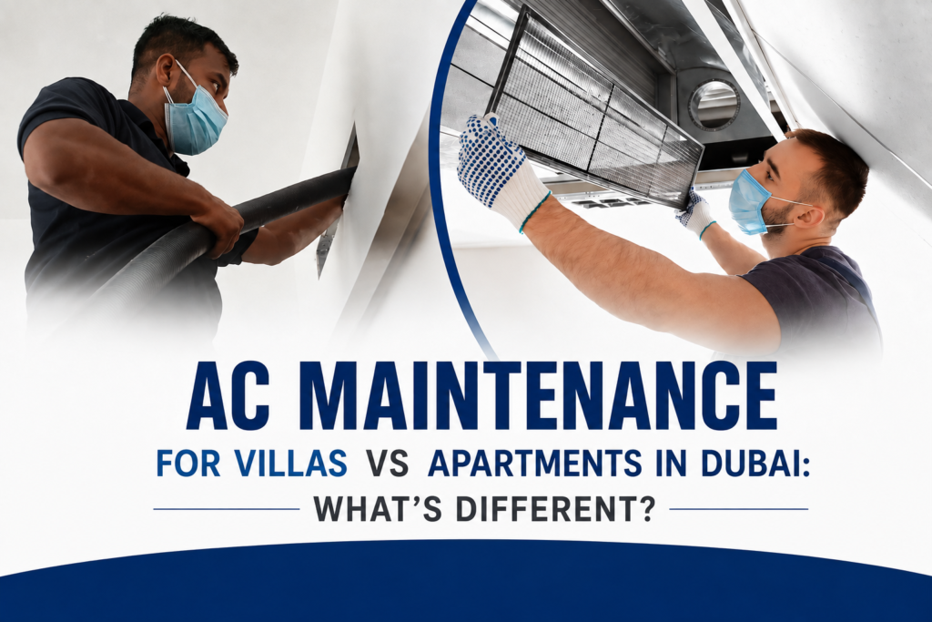 AC Maintenance for Villas vs Apartments in Dubai: What’s Different?