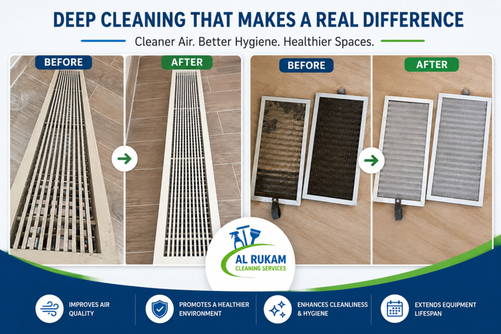 AC Vent Cleaning Before and After